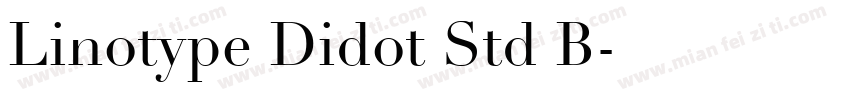 Linotype Didot Std B字体转换